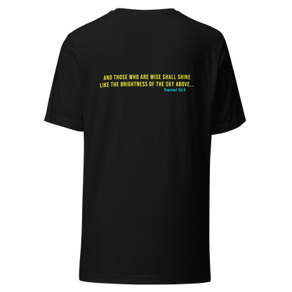 Christian T-Shirt | Daniel 12:3 Bible Verse | Let's Glow Apparel | Standard Edition