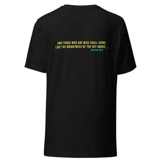 Christian T-Shirt | Daniel 12:3 Bible Verse | Let's Glow Apparel | Standard Edition
