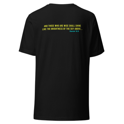 Christian T-Shirt | Daniel 12:3 Bible Verse | Let's Glow Apparel Founder's Edition Style 4