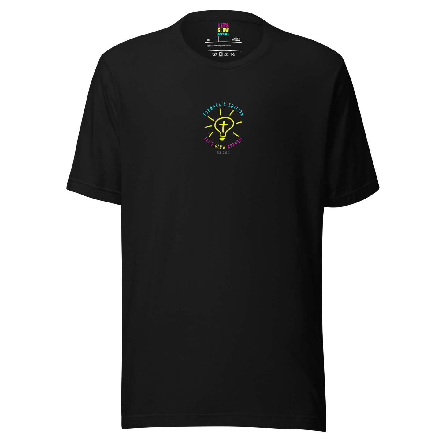 Christian T-Shirt | Daniel 12:3 Bible Verse | Let's Glow Apparel Founder's Edition Style 2