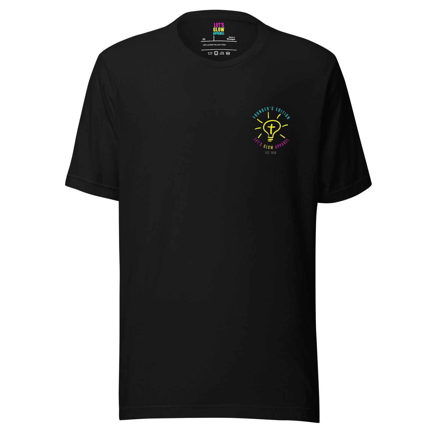 Christian T-Shirt | Daniel 12:3 Bible Verse | Let's Glow Apparel Founder's Edition Style 4